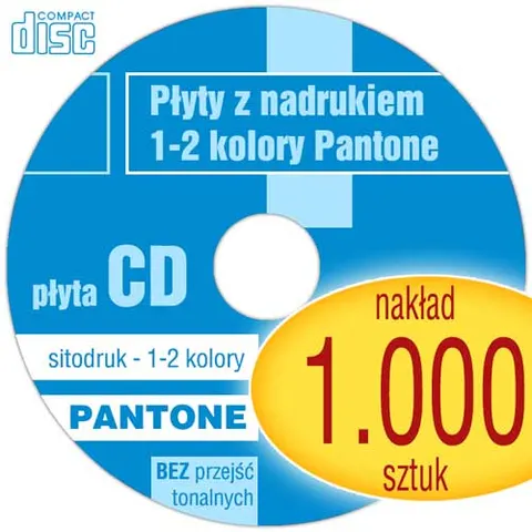Płyty CD + sitodruk (1-2 kol. Pantone) - pakiet 1.000 szt.