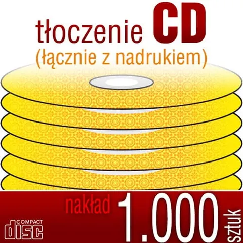 Tłoczenie CD + nadruk - pakiet 1.000 szt.