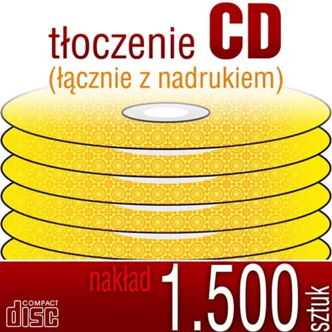Tłoczenie CD + nadruk - pakiet 1.500 szt.