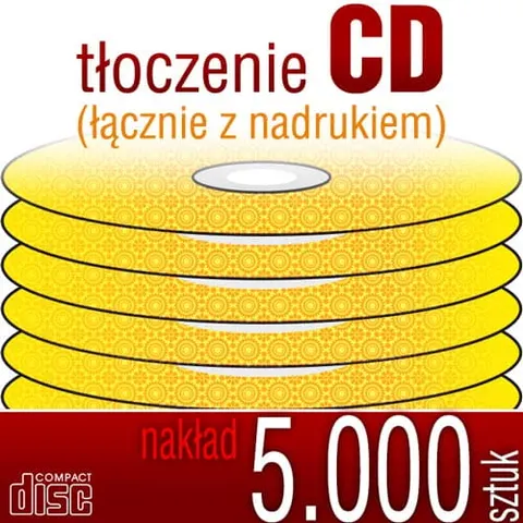 Tłoczenie CD + nadruk - pakiet 5.000 szt.