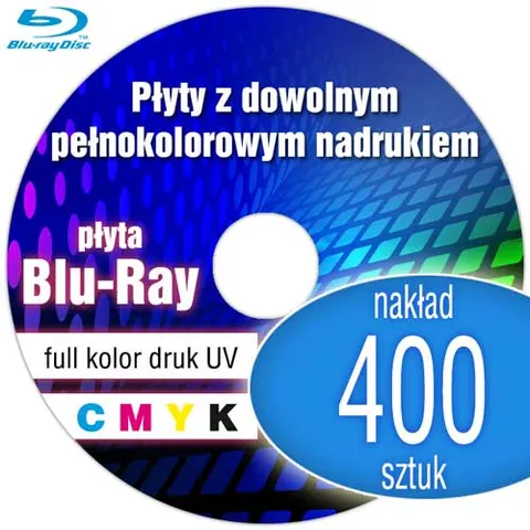 Płyty Blu-Ray + nadruk UV - pakiet 400 szt.