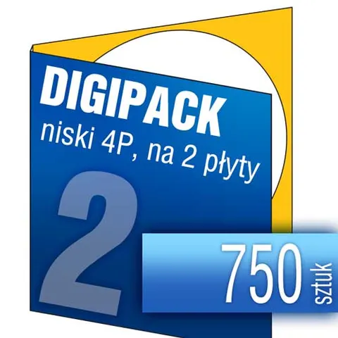 Digipack 4P (na 2 płyty) - pakiet 750 szt.