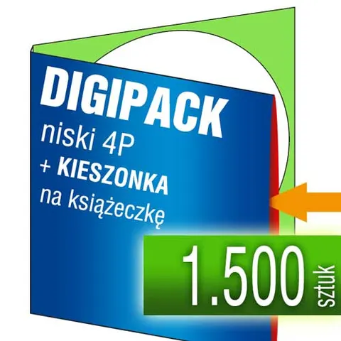 Digipack 4P (z KIESZONKĄ) - pakiet 1.500 szt.