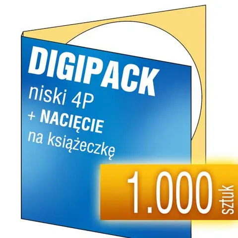 Digipack 4P (z NACIĘCIEM) - pakiet 1.000 szt.