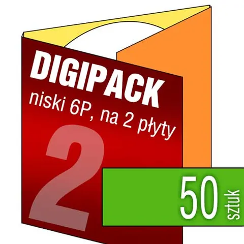 Digipack 6P (na 2 płyty) - pakiet 50 szt.