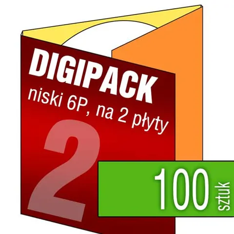 Digipack 6P (na 2 płyty) - pakiet 100 szt.