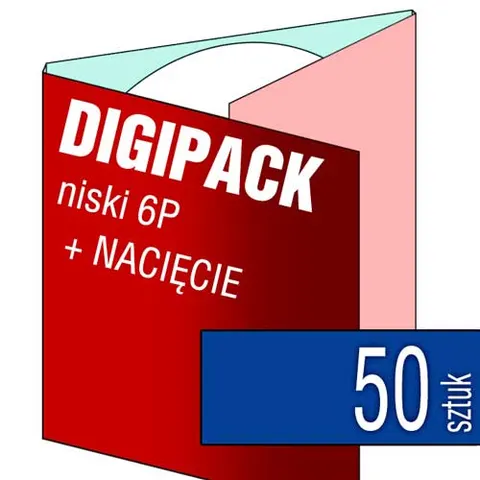 Digipack 6P (z NACIĘCIEM) - pakiet 50 szt.