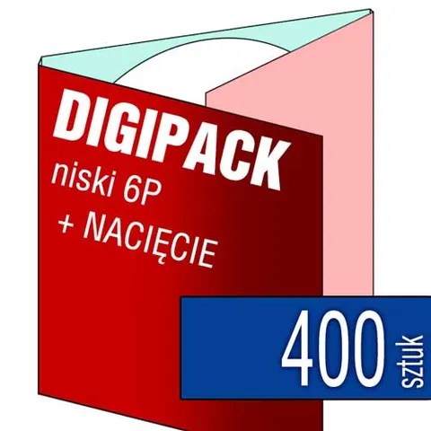 Digipack 6P (z NACIĘCIEM) - pakiet 400 szt.