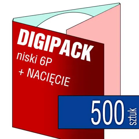 Digipack 6P (z NACIĘCIEM) - pakiet 500 szt.