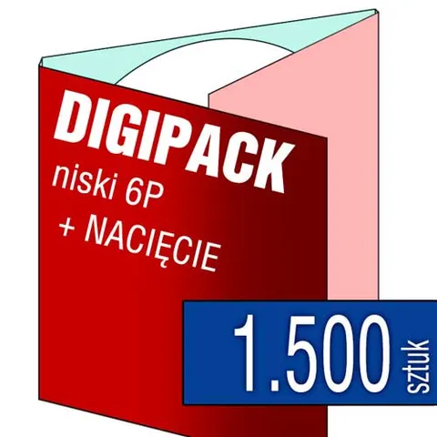 Digipack 6P (z NACIĘCIEM) - pakiet 1.500 szt.
