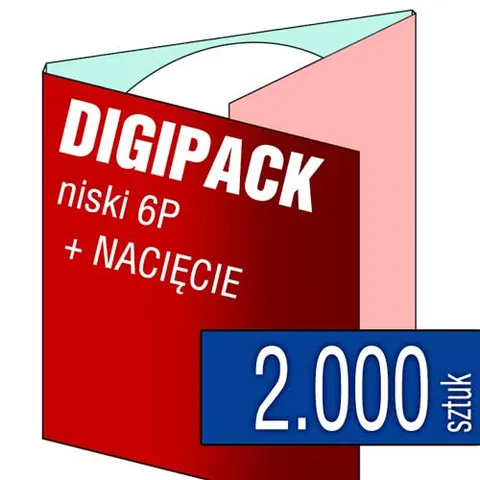Digipack 6P (z NACIĘCIEM) - pakiet 2.000 szt.