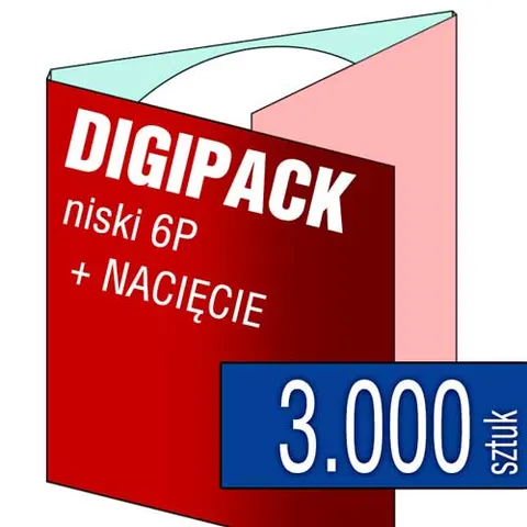 Digipack 6P (z NACIĘCIEM) - pakiet 3.000 szt.