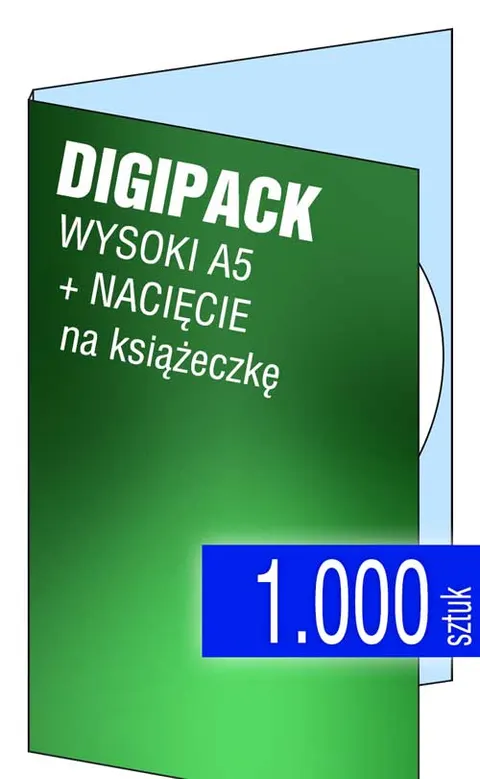 Digipack wysoki A5 (z NACIĘCIEM) - pakiet 1.000 szt.