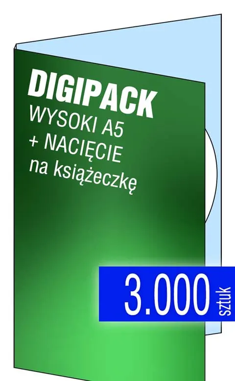 Digipack wysoki A5 (z NACIĘCIEM) - pakiet 3.000 szt.