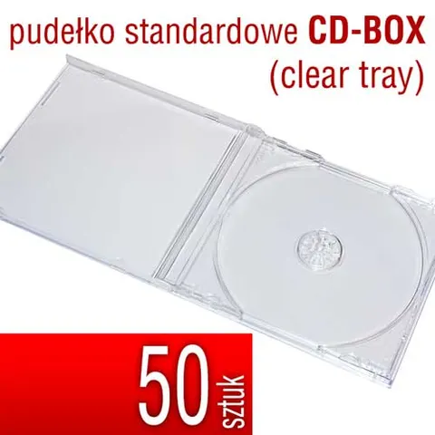 Pudełko CD-BOX (clear tray) - pakiet 50 szt.