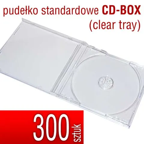 Pudełko CD-BOX (clear tray) - pakiet 300 szt.
