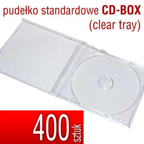 Pudełko CD-BOX (clear tray) - pakiet 400 szt.