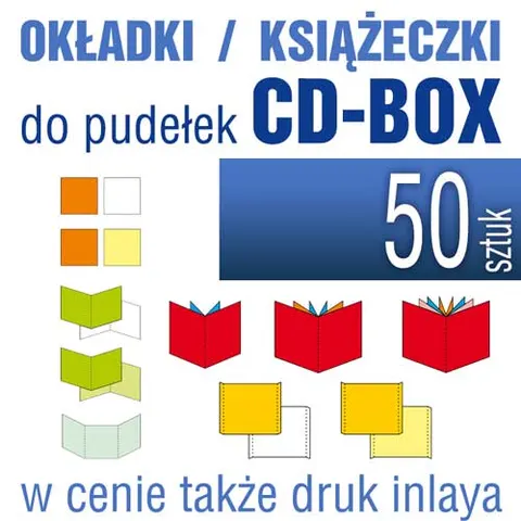 Druk okładek, książeczek do pudełka CD-BOX - pakiet 50 szt.