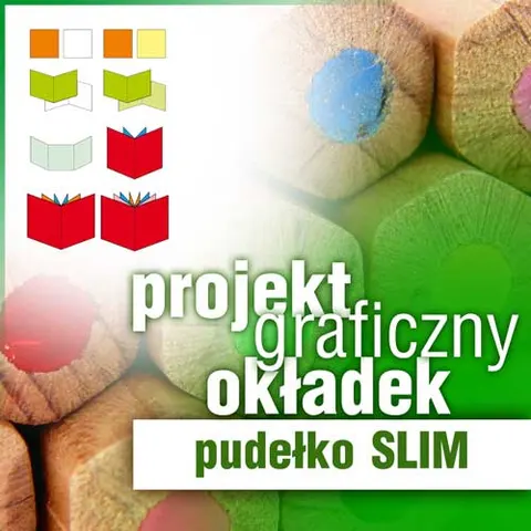 Projekt graficzny - okładka do pudełka SLIM