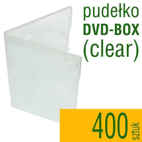 Pudełko DVD clear - pakiet 400 szt.