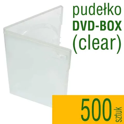 Pudełko DVD clear - pakiet 500 szt.