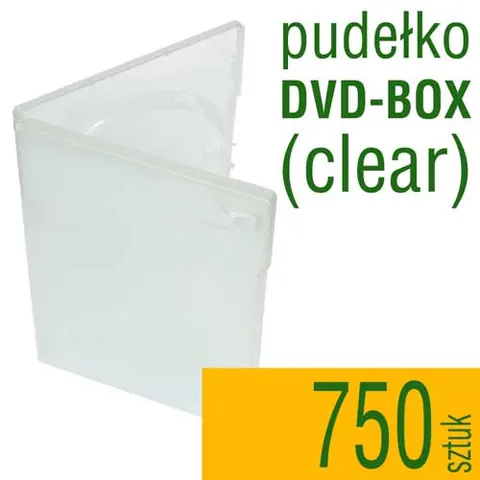 Pudełko DVD clear - pakiet 750 szt.