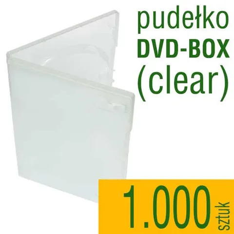 Pudełko DVD clear - pakiet 1.000 szt.