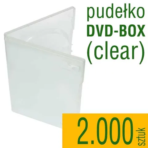 Pudełko DVD clear - pakiet 2.000 szt.