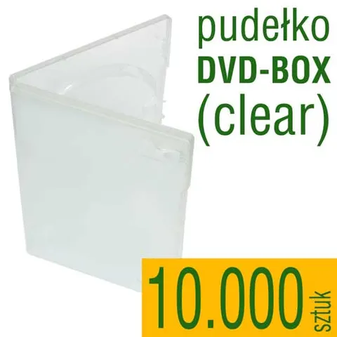 Pudełko DVD clear - pakiet 10.000 szt.