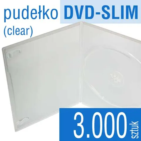 Pudełko DVD-SLIM clear - pakiet 3.000 szt.