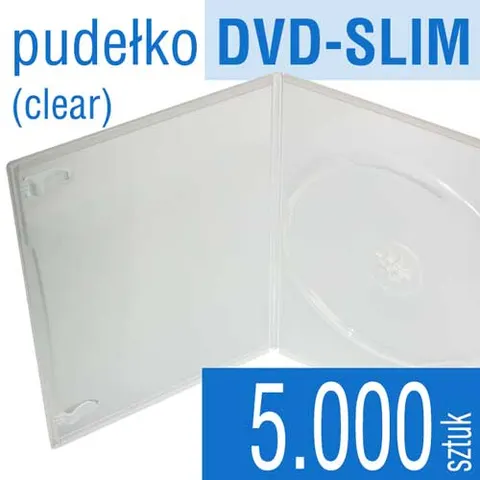 Pudełko DVD-SLIM clear - pakiet 5.000 szt.