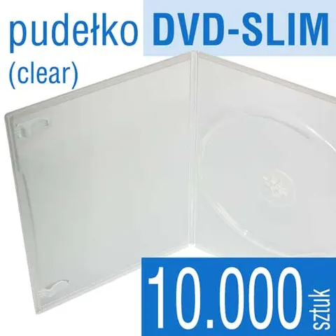 Pudełko DVD-SLIM clear - pakiet 10.000 szt.