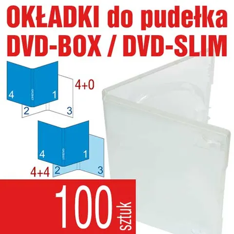 Druk okładek do pudełek DVD - pakiet 100 szt.