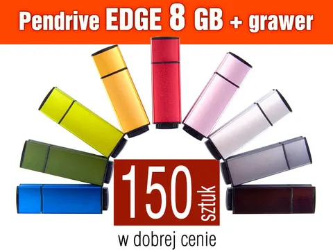 Pendrive EDGE 8GB z grawerem - pakiet 150 szt.