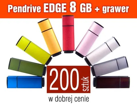 Pendrive EDGE 8GB z grawerem - pakiet 200 szt.