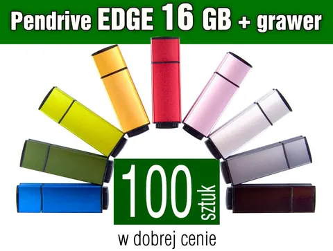 Pendrive EDGE 16GB z grawerem - pakiet 100 szt.