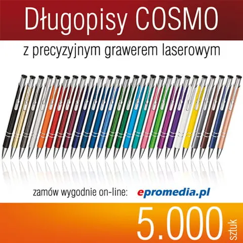 Długopisy COSMO z grawerem - pakiet 5.000 szt.