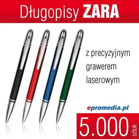 Długopisy ZARA z grawerem - pakiet 5.000 szt.