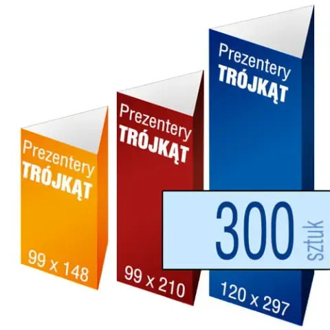 Prezenter TRÓJKĄTNY - pakiet 300 szt.