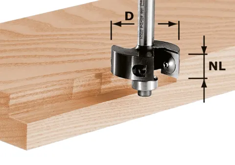 Festool Frez do wręgów z płytkami wymiennymi HW S8 D38/12 491085