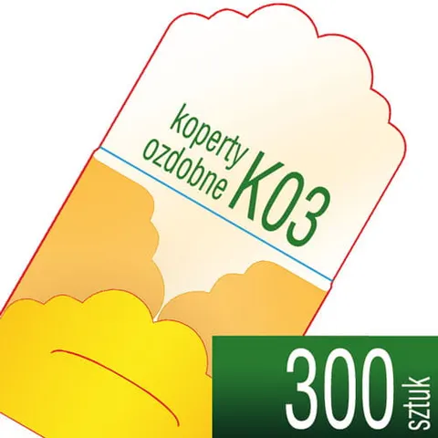 Koperty ozdobne K03 - pakiet 300 szt.