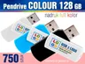 Pendrive COLOUR 128 GB z nadrukiem - pakiet 750 szt.