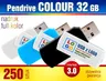 Pendrive COLOUR 3.0, 32 GB z nadrukiem - pakiet 250 szt.