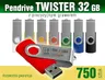 Pendrive TWISTER 32GB z grawerem - pakiet 750 szt.