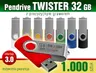 Pendrive TWISTER 3.0 32GB z grawerem - pakiet 1.000 szt.