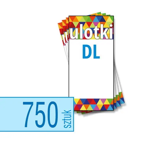 Ulotki DL - 750 szt.