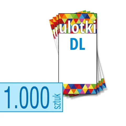 Ulotki DL - 1.000 szt.