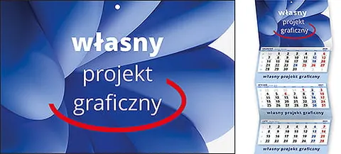 Kalendarze trójdzielne - WŁASNY PROJEKT