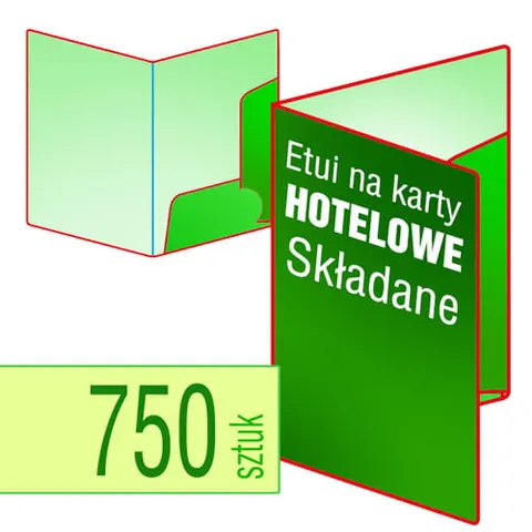 Etui na karty / paragony - pakiet 750 szt.