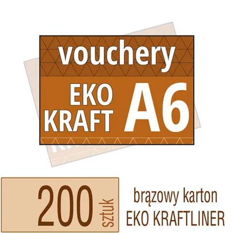 Voucher A6 Eko KRAFT - 200 szt.